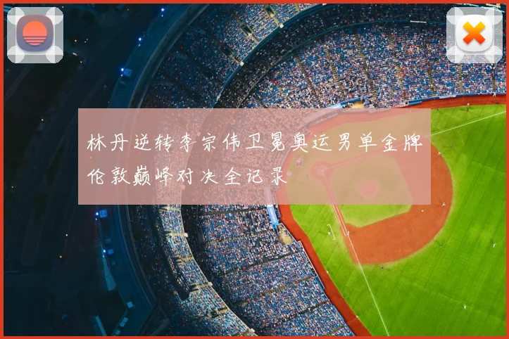 林丹逆转李宗伟卫冕奥运男单金牌伦敦巅峰对决全记录